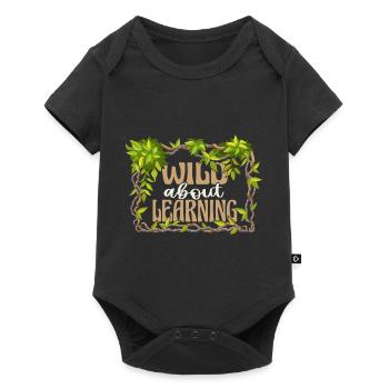 Wild About Learning Teacher School Pre-K Animal - Body à manches courtes Premium Bébé - noir - Devant