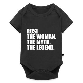 Femme Mythe Légende Nom Rosi - Body à manches courtes Premium Bébé - noir - Devant