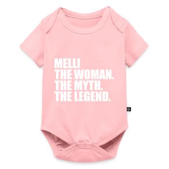 Femme Mythe Légende Nom Melli - Body à manches courtes Premium Bébé - rose - Devant