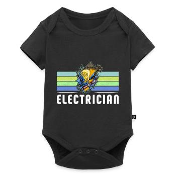 Electrician Electrician Lighting Technician Lamp - Baby Premium short-sleeve bodysuit - black - Front