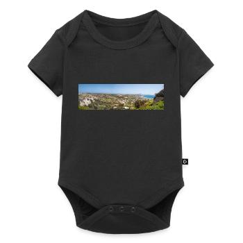 Landscape view of Castle of Kefalos Kos Island - Baby Premium short-sleeve bodysuit - black - Front