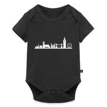 Horizon de Londres - Body à manches courtes Premium Bébé - noir - Devant