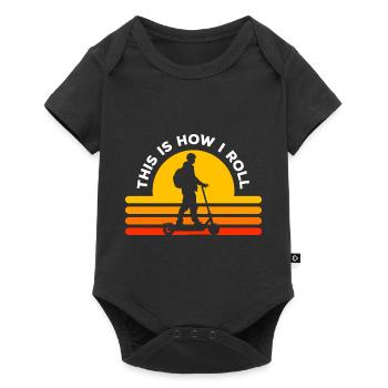 E-Scooter Speed Flitzer - Baby Premium short-sleeve bodysuit - black - Front