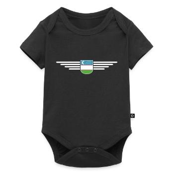 T-shirt de l’Ouzbékistan – Fierté et culture - Body à manches courtes Premium Bébé - noir - Devant