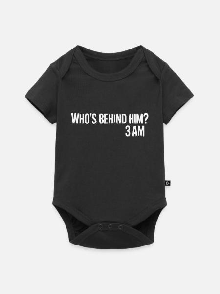 HINTER IHM - Baby Premium Kurzarmbody - Schwarz