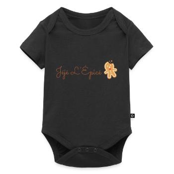 Logo marque Jéjé L'Épicé - Body à manches courtes Premium Bébé - noir - Devant