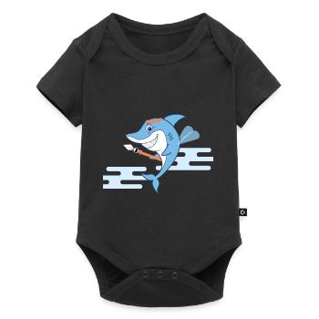 Le garde du corps Shark - Body à manches courtes Premium Bébé - noir - Devant