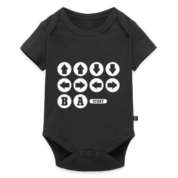 Cheat Code Jeu vidéo - Body à manches courtes Premium Bébé - noir - Devant