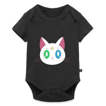 Chat drôle - Body à manches courtes Premium Bébé - noir - Devant