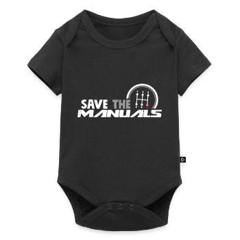 Save The Manuals 5 - Funny Three Pedals Car Guy - Baby Premium short-sleeve bodysuit - black - Front