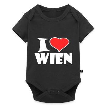 J'aime Vienne - Body à manches courtes Premium Bébé - noir - Devant