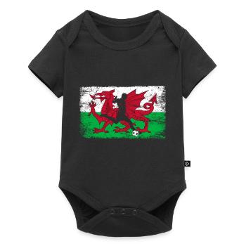 Pays de Galles fan de football de l’équipe galloise - Body à manches courtes Premium Bébé - noir - Devant