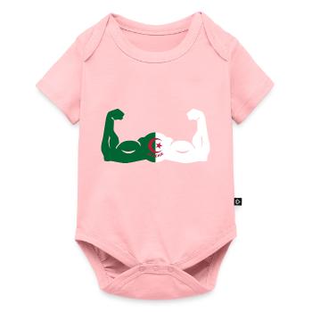 Algérie en Force - Body à manches courtes Premium Bébé - rose - Devant