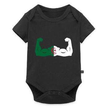 Algerien in der Stärke - Baby Premium Kurzarmbody - Schwarz - Vorne