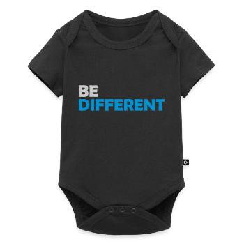 Soyez différent Logo Design - Body à manches courtes Premium Bébé - noir - Devant
