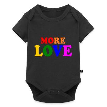More love - Baby Premium Kurzarmbody - Schwarz - Vorne