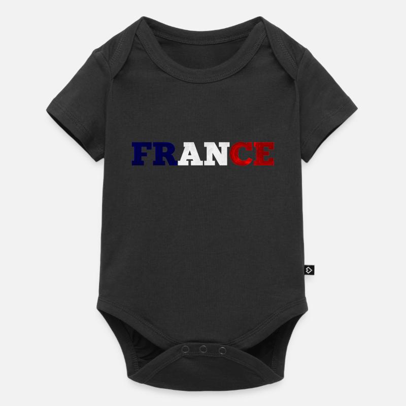 France - Body à manches courtes Premium Bébé - noir