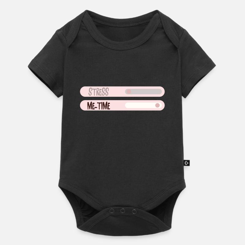 meTime - Body à manches courtes Premium Bébé - noir