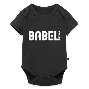 Babeli Logo BLANC - Body à manches courtes Premium Bébé - noir - Devant