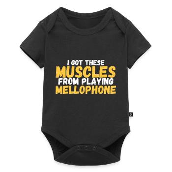 Marching Band Mellophone Musician - Baby Premium Kurzarmbody - Schwarz - Vorne