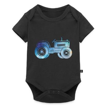 tracteur - Body à manches courtes Premium Bébé - noir - Devant
