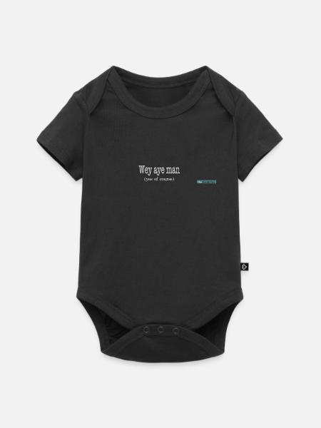 wey aye man - Baby Premium short-sleeve bodysuit - black