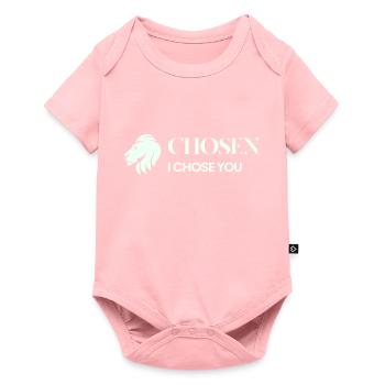 Color logo no background - Baby Premium Kurzarmbody - Rosa - Vorne