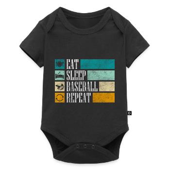 Receveur de l’équipe sportive - Body à manches courtes Premium Bébé - noir - Devant