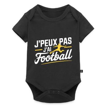 J Peux pas j ai Football - Body à manches courtes Premium Bébé - noir - Devant