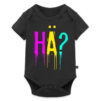 HÄ? Kindershirt - Baby Premium Kurzarmbody - Schwarz - Vorne