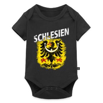 Schlesien - Baby Premium Kurzarmbody - Schwarz - Vorne