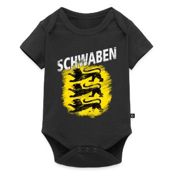 Schwaben - Baby Premium Kurzarmbody - Schwarz - Vorne