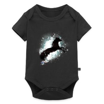 Free Spirit - Baby Premium Kurzarmbody - Schwarz - Vorne