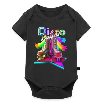 Disco Roller 3D - Baby Premium Kurzarmbody - Schwarz - Vorne