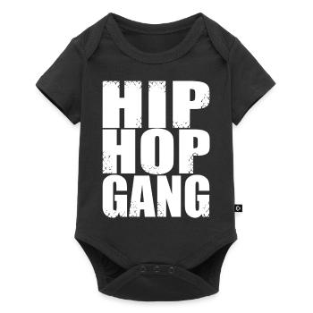 hip hop gang - Baby Premium short-sleeve bodysuit - black - Front