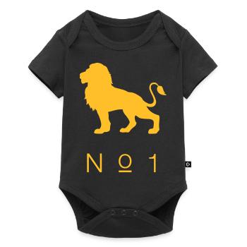 Successfully reach his goal t-shirt lion - Baby Premium short-sleeve bodysuit - black - Front