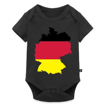 Deutschland - Baby Premium short-sleeve bodysuit - black - Front