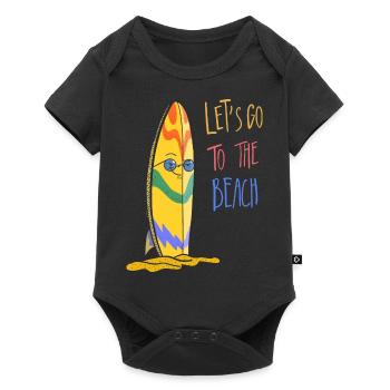 Surfer Shirt Kids Kids Beach - Baby Premium short-sleeve bodysuit - black - Front