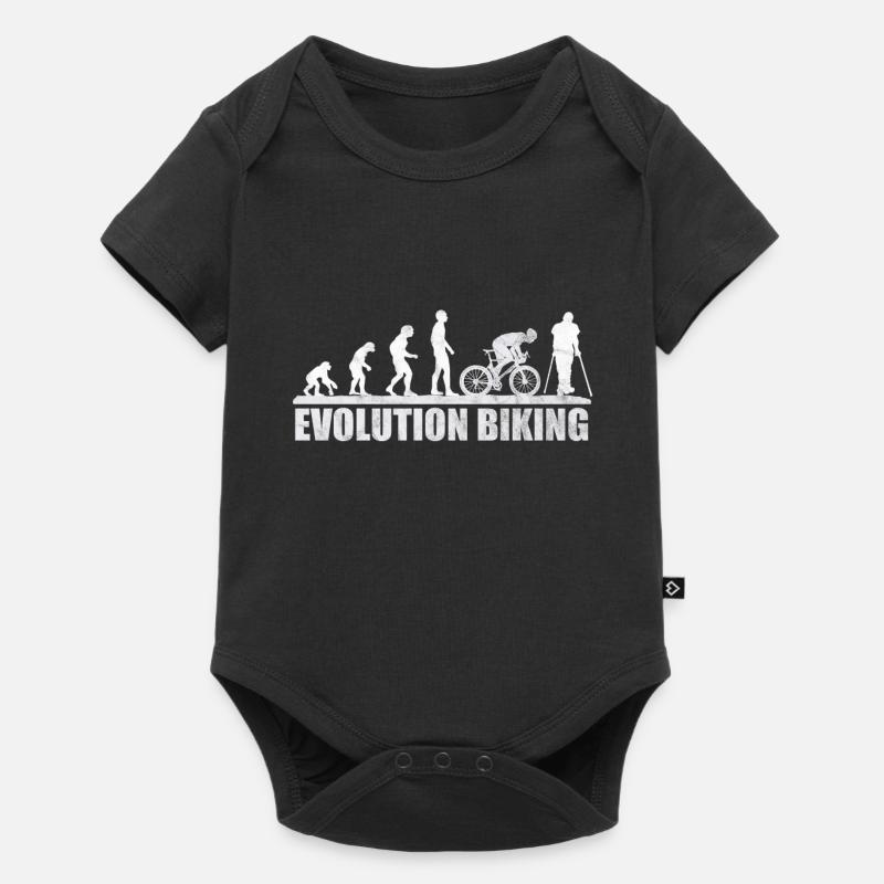 Bicycle Evolution cyclist cyclist - Baby Premium short-sleeve bodysuit - black