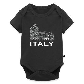 Italie Rome - Body à manches courtes Premium Bébé - noir - Devant