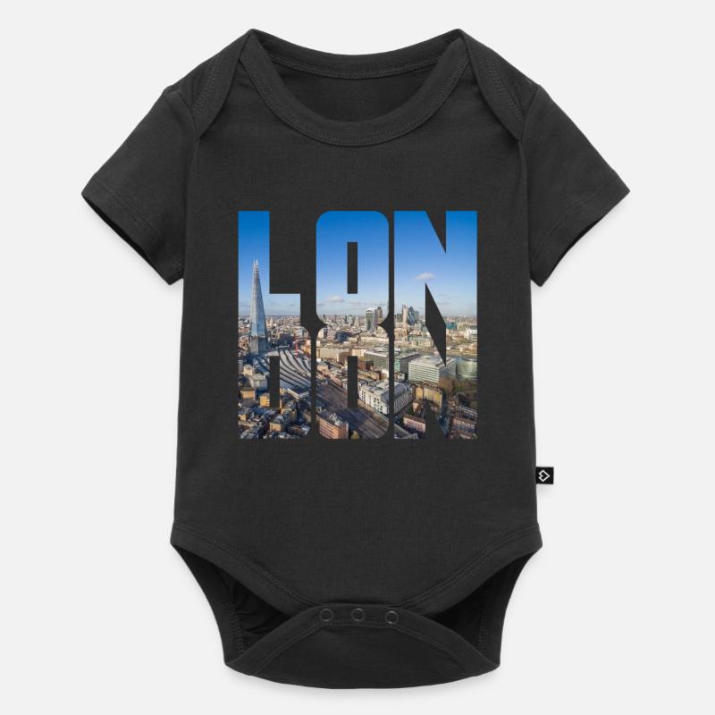 Londres Angleterre Royaume-Uni GB - Body à manches courtes Premium Bébé - noir