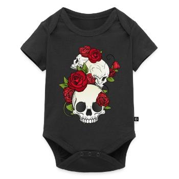 Skull Skull Skeleton Premium Bestseller Gothic - Baby Premium short-sleeve bodysuit - black - Front