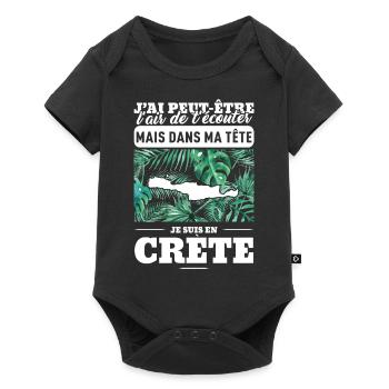 crète-définition - Body à manches courtes Premium Bébé - noir - Devant