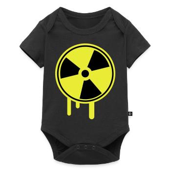 atom_symbol_1_f2 - Baby Premium Kurzarmbody - Schwarz - Vorne
