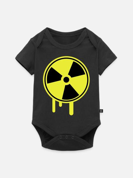 atom_symbol_1_f2 - Baby Premium Kurzarmbody - Schwarz