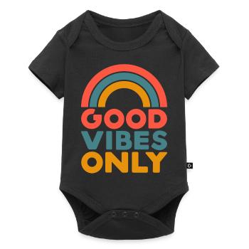 Good Vibes Only - Baby Premium short-sleeve bodysuit - black - Front