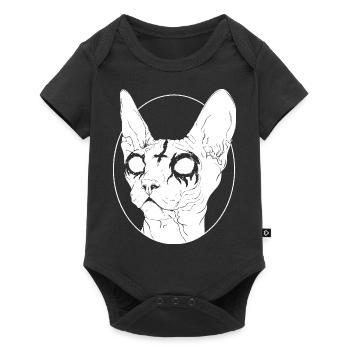 Black Metal Sphynx Cat I Goth and Death Metal T-Sh - Baby Premium short-sleeve bodysuit - black - Front