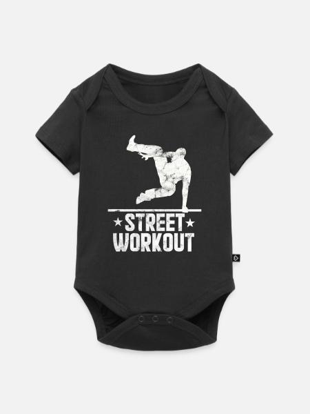 Parkour - Street Workout - Baby Premium Kurzarmbody - Schwarz