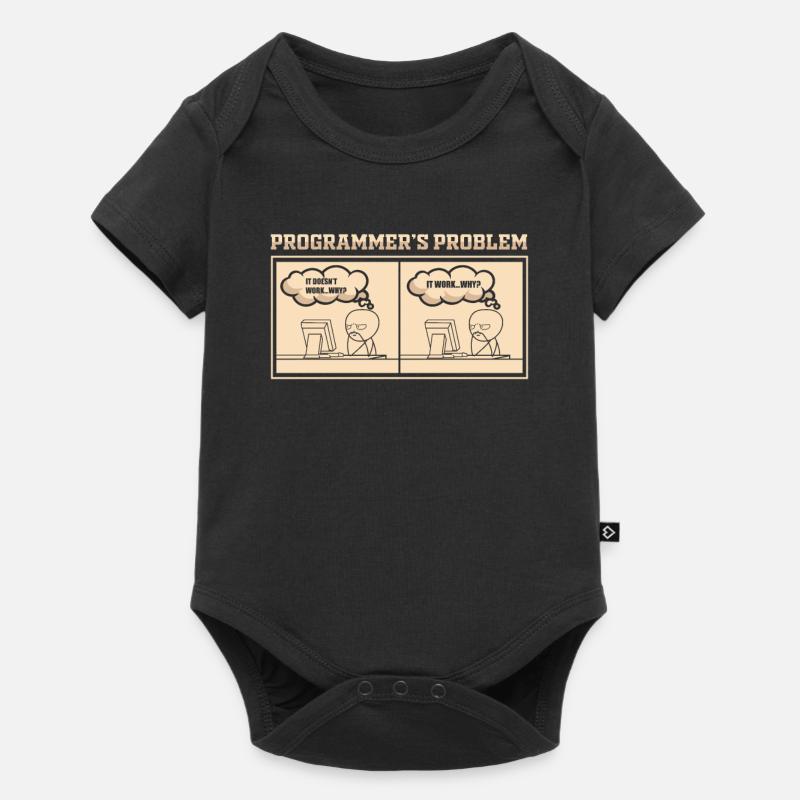 Programmierer Spruch Geschenk - Baby Premium Kurzarmbody - Schwarz
