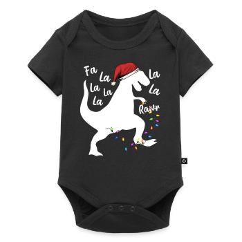 T-Rex Vacances - Body à manches courtes Premium Bébé - noir - Devant